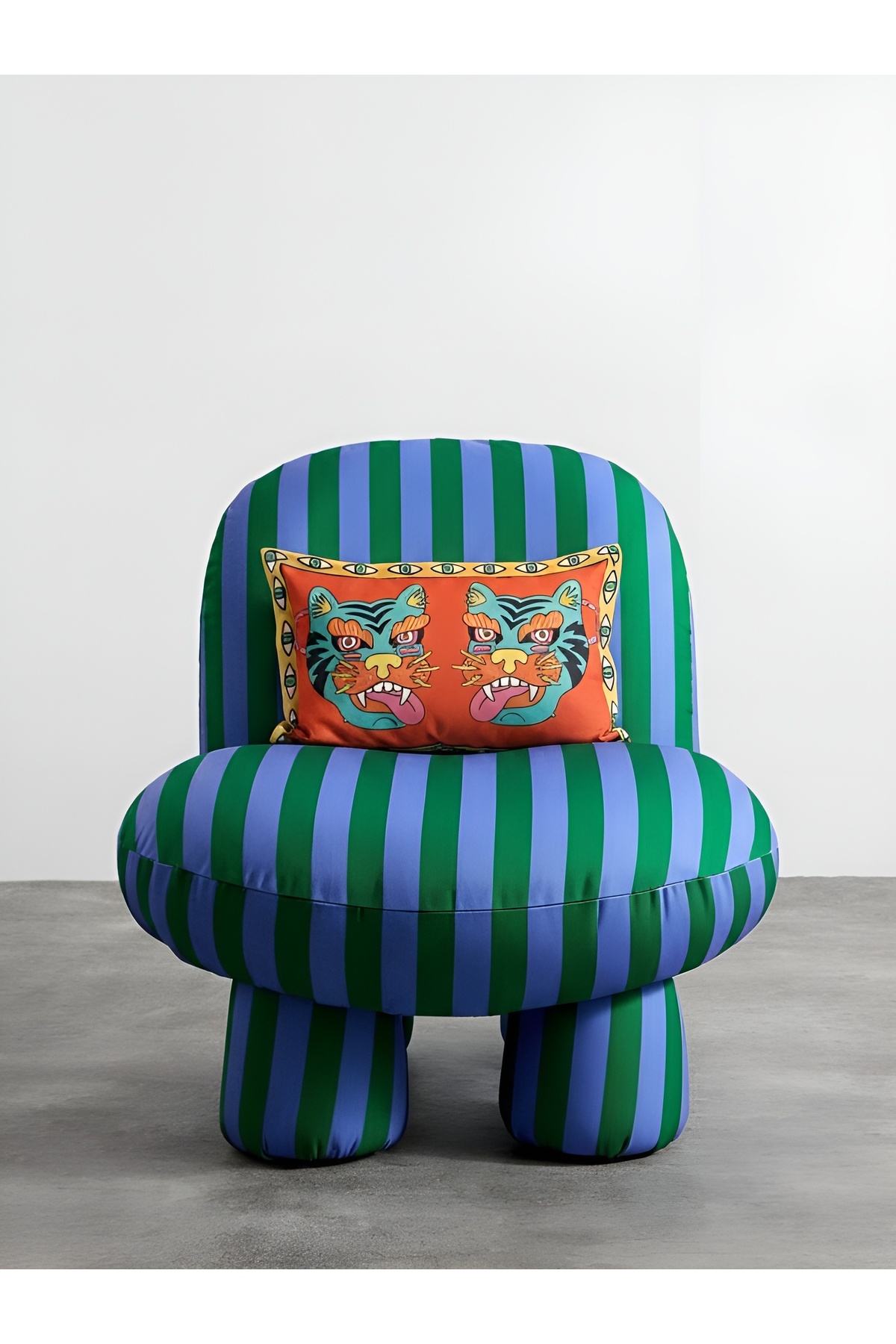 Decorative Double-Sided Suede Pillowcase with Mask Pattern - 30x50cm - Rectangular Pillowcase
