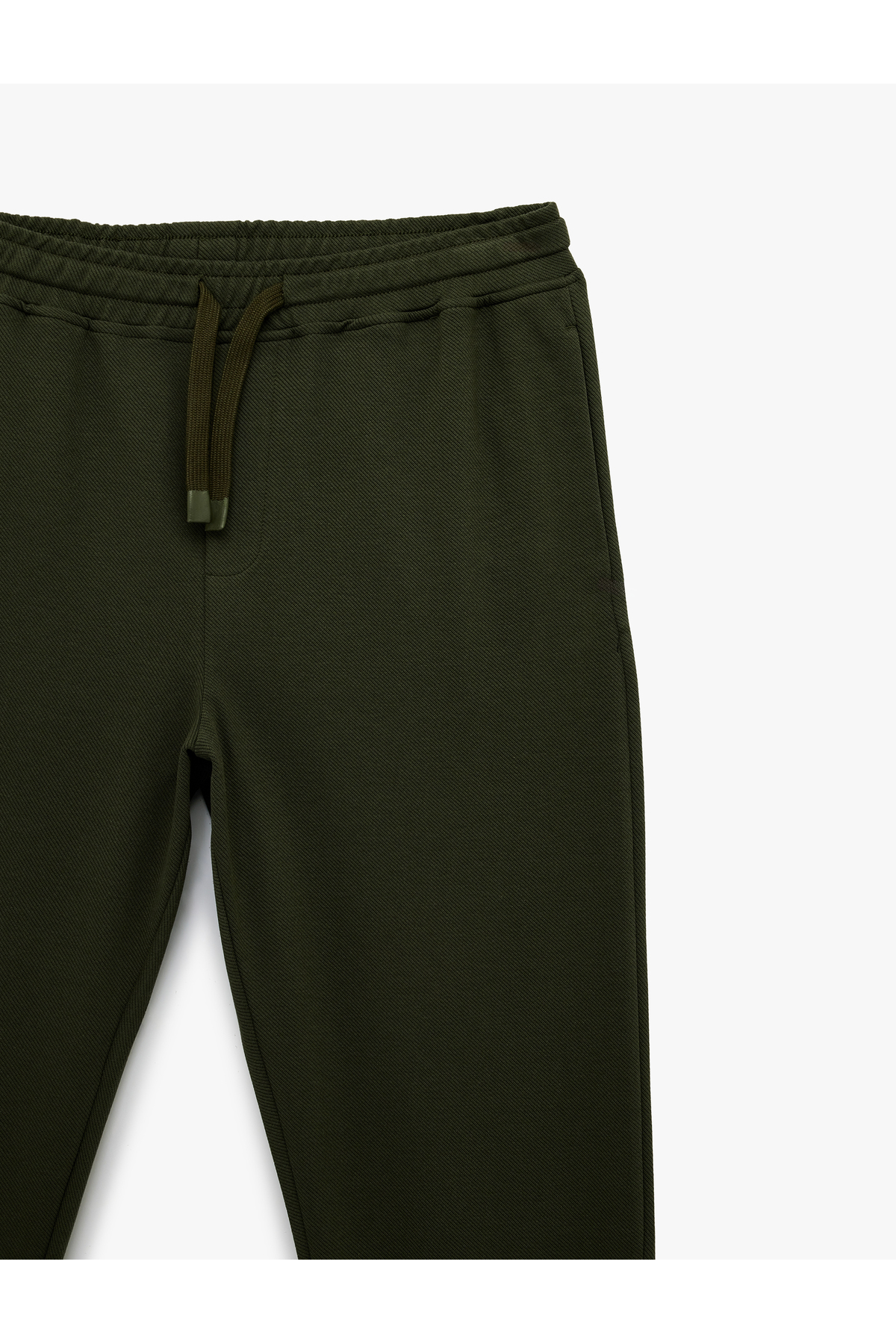 Straight Fit Cepli Duble Paça Beli Bağcıklı Pantolon — سبز 6SAM40012HK — تصویر 5 از 5
