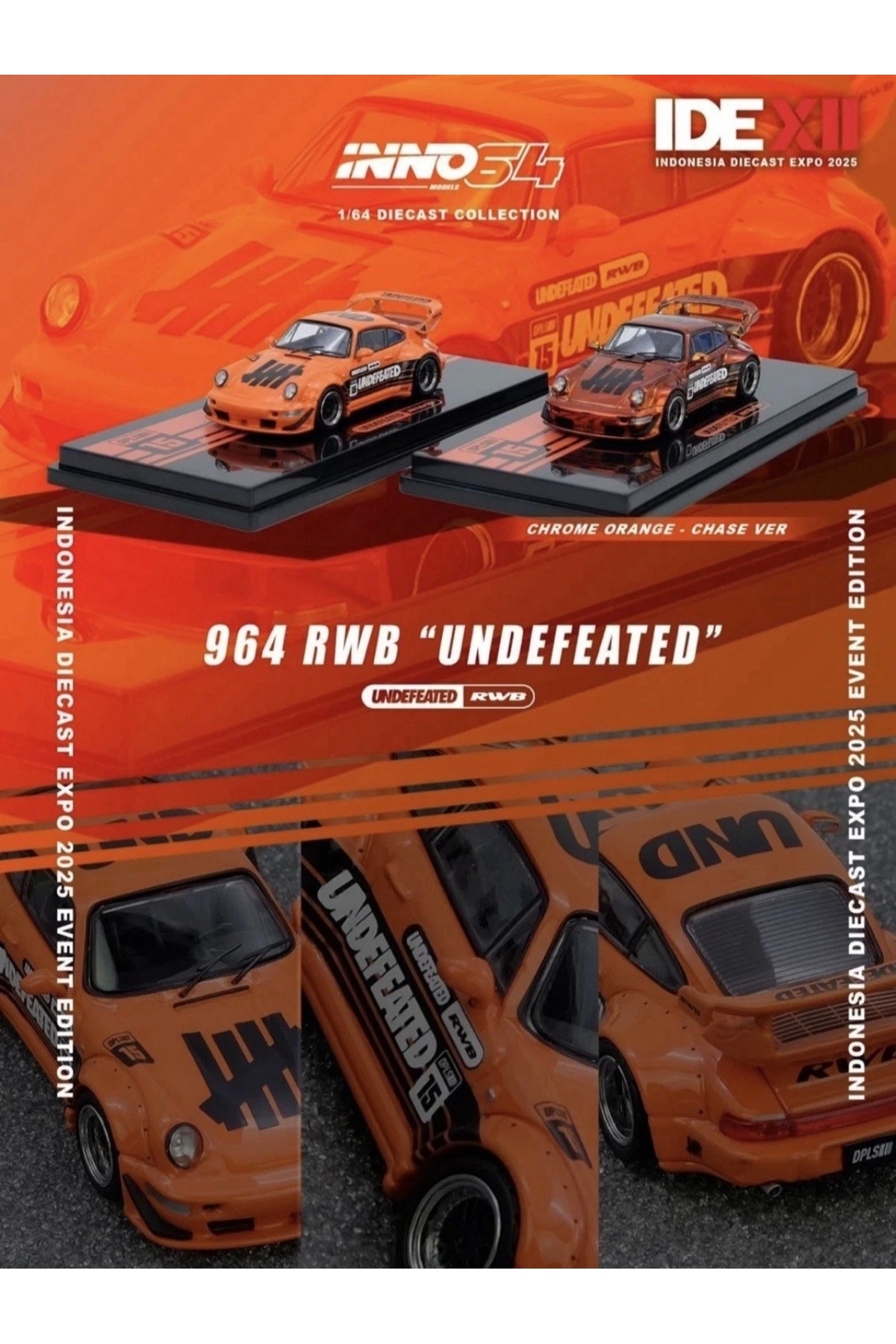 HOT WHEELS İnno64 & DPLS Ortak Üretim RWB Porsche 964 Orange