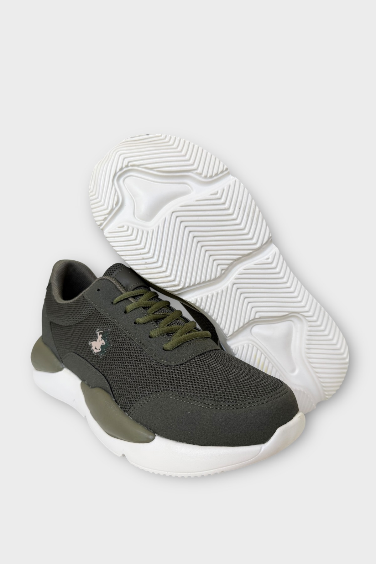Liger Hafif Rahat Günlük Nefes Alabilen Airfile Erkek Spor Ayakkabı (41-46) HAKİ görsel 5