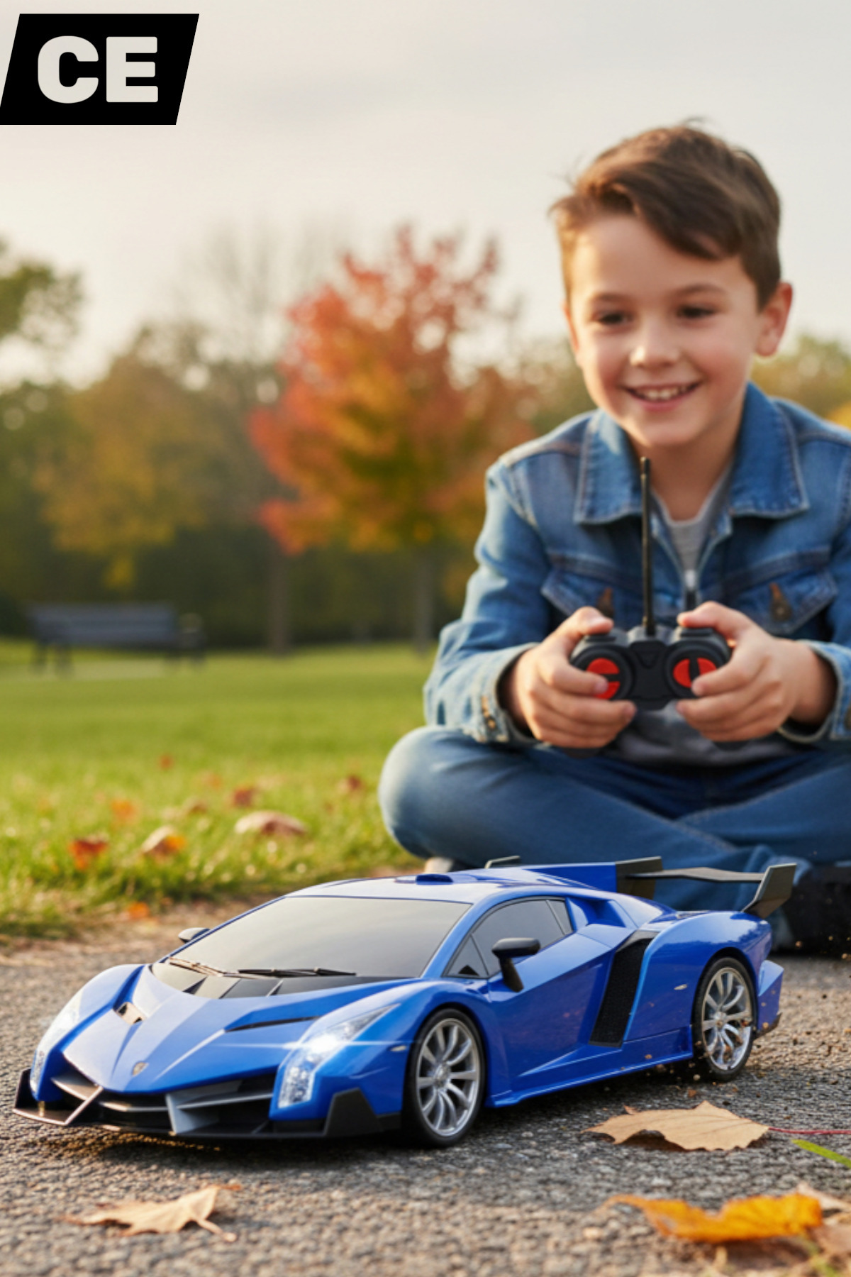 YILDIRIM OYUNCAK Uzaktan Kumandalı RC Lamborghini 19 CM Işıklı Spor Araba | Full Fonksiyon Pilli Yarış Arabası fotoğrafı 3 (önizleme)