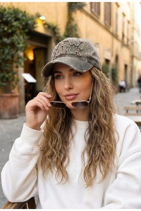 LAGRANZE Noir Heritage Cap – Vintage Dokulu Premium Unisex Şapka