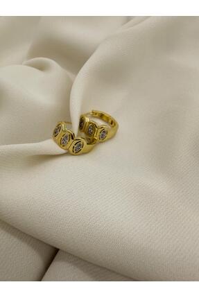 Junsui Sora Gold Çelik Halka Küpe – Kararmayan, Suya Dayanıklı, Zarif Kadın Küpe