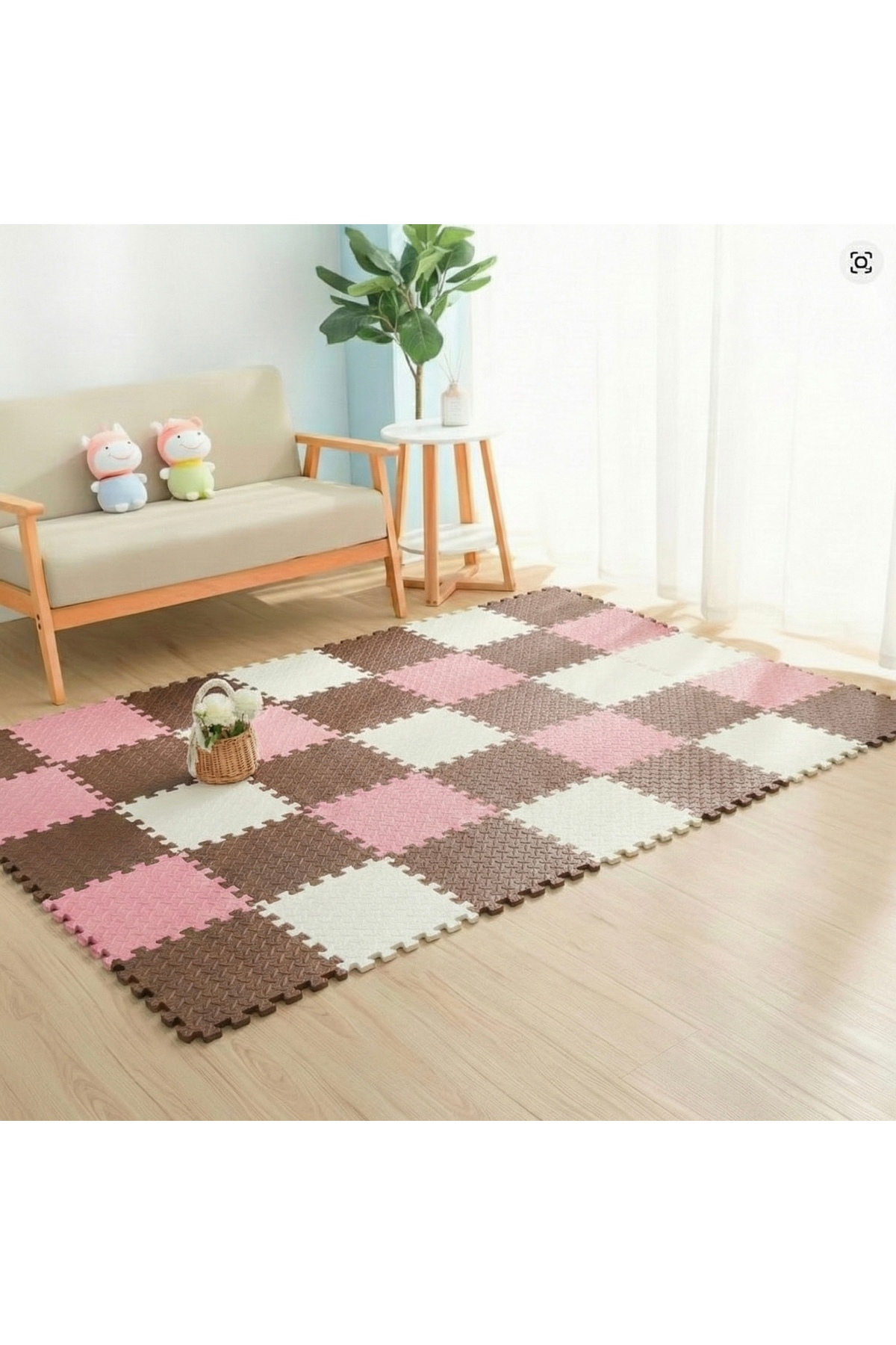 9 Piece Set 33x33 13mm Tatami 100x100 Installed Gaming Sports Carpet Cushion Puzzle Cushion Floor Covering