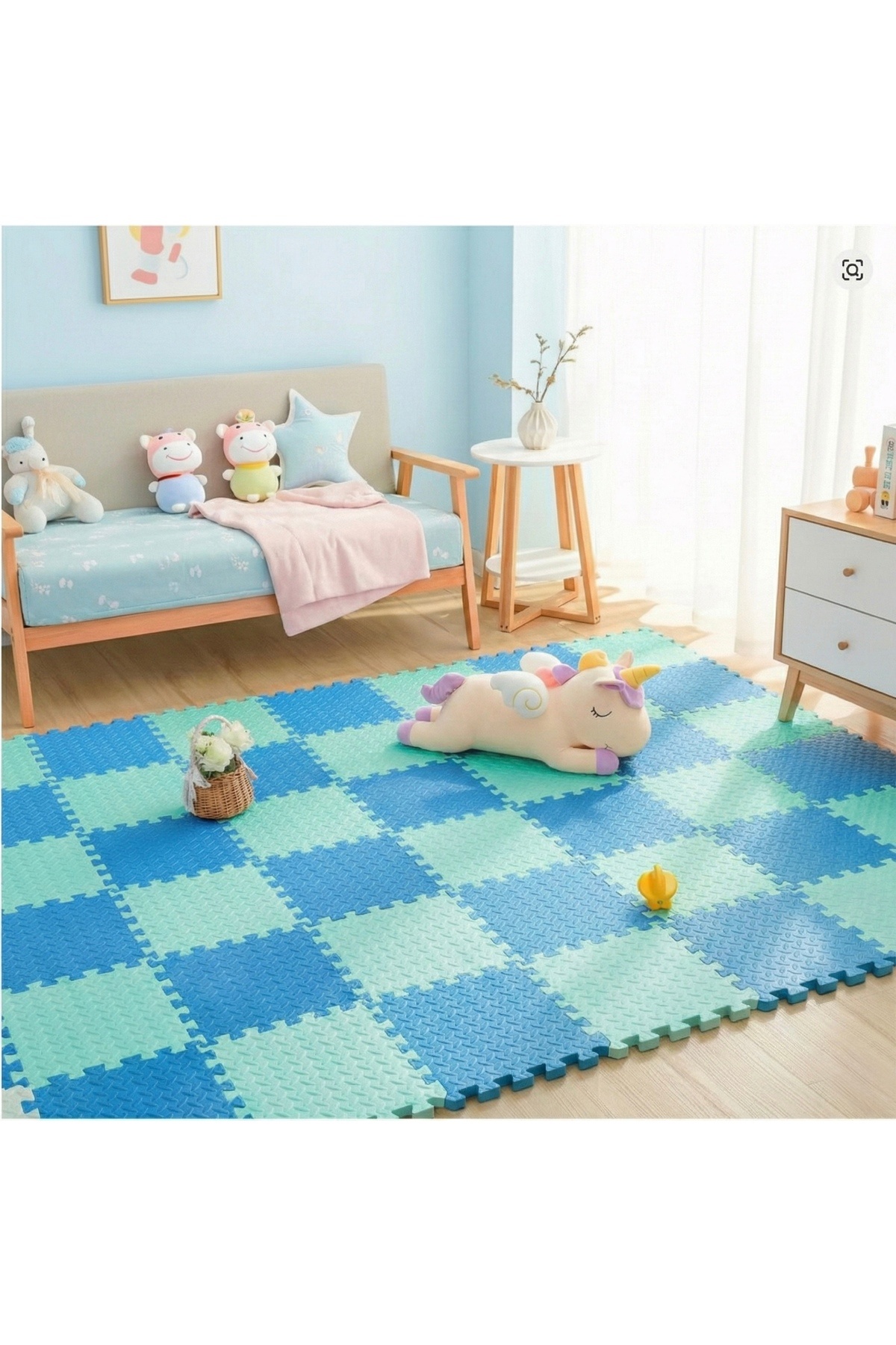 9 Piece Set 33x33 13mm Tatami 100x100 Installed Gaming Sports Carpet Cushion Puzzle Cushion Floor Covering