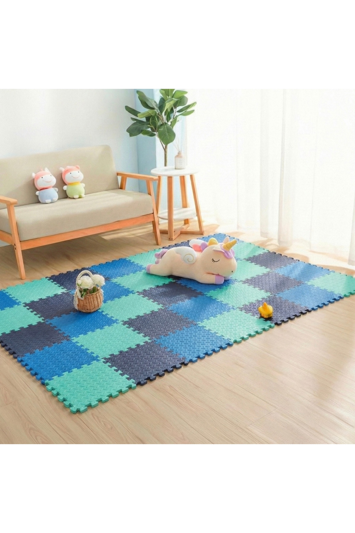 9 Piece Set 33x33 13mm Tatami 100x100 Installed Gaming Sports Carpet Cushion Puzzle Cushion Floor Covering