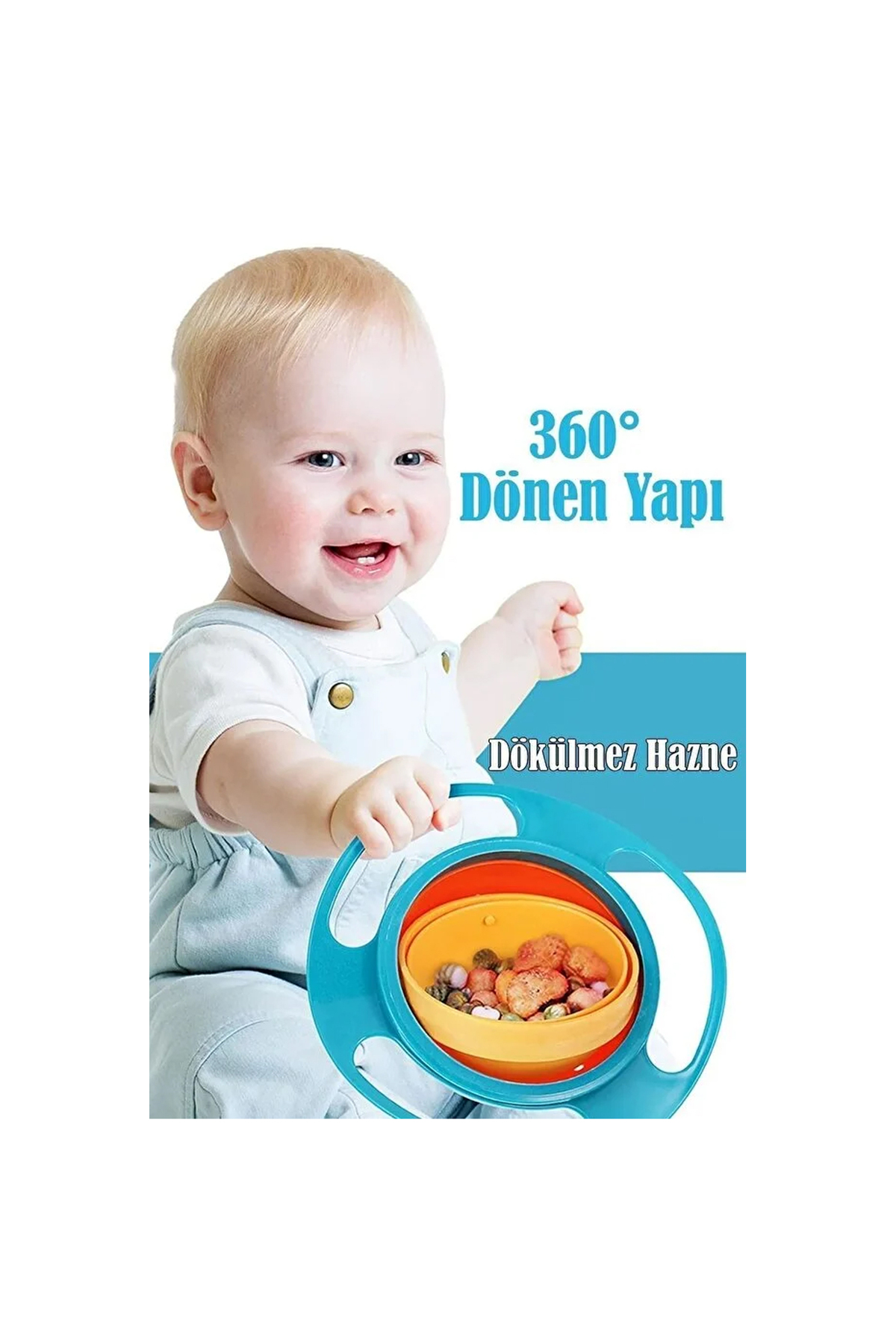 Caillou Dökülmeyen Mama Tabağı Evrensel 360 Derece Dönen Yemek Kabı ve Mama Kabı / Lisanslı Ürün fotoğrafı 3 (önizleme)