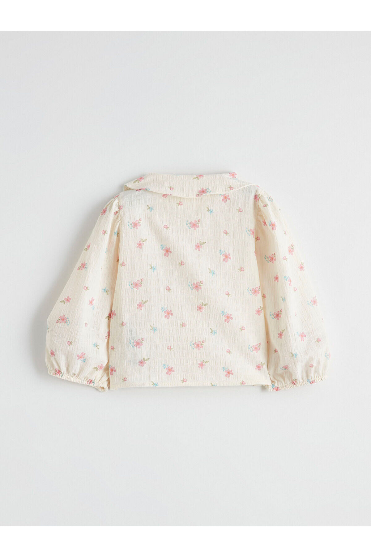 LC Waikiki Meral Collection Ekru Bebe Yaka Kız Çocuk Gömlek fotoğrafı 3 (önizleme)