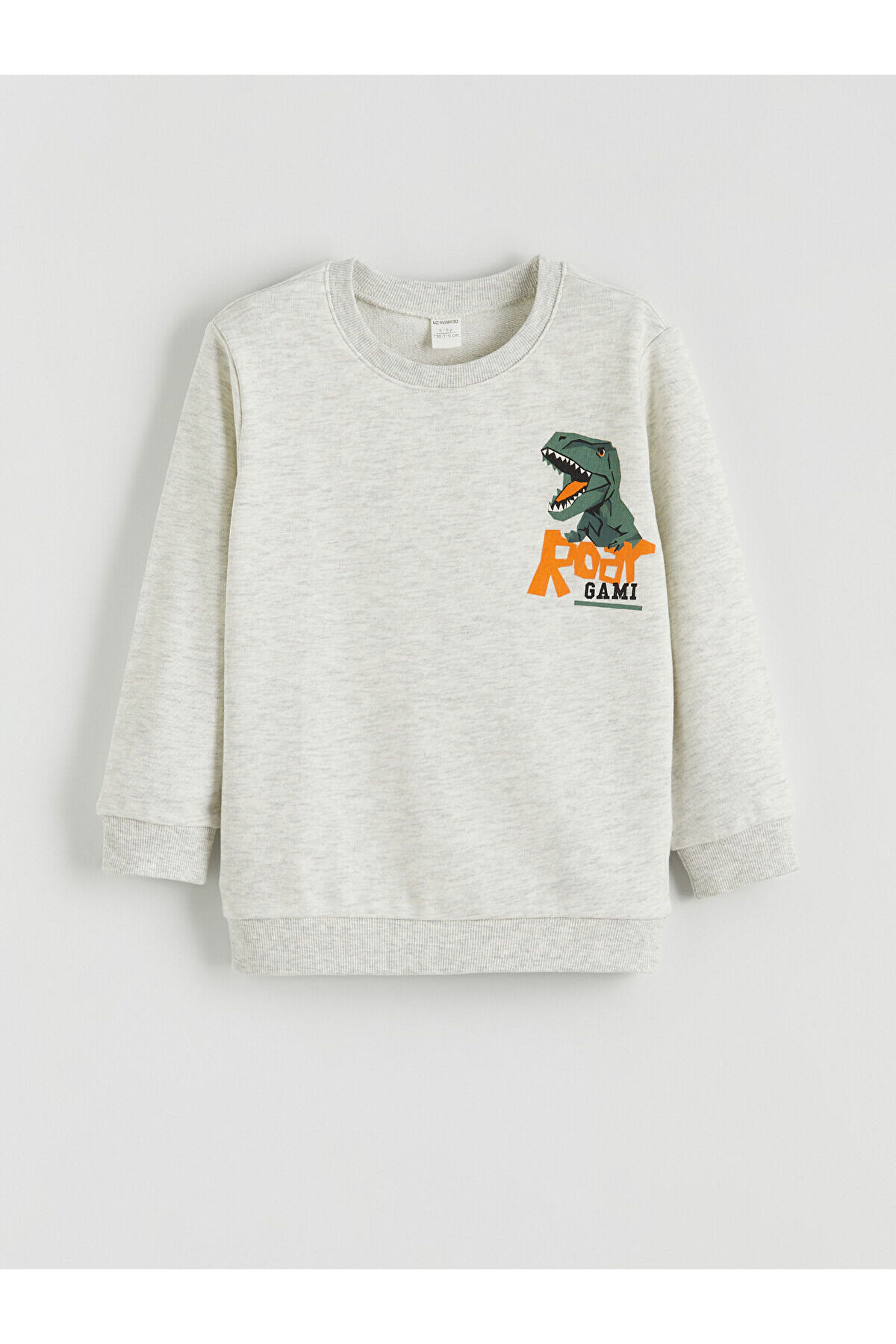 LC Waikiki Nevaa Collection Bej Baskılı Erkek Çocuk Sweatshirt 2'li fotoğrafı 5 (önizleme)