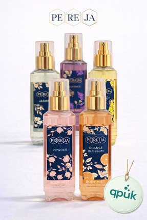 Pereja Vücut Spreyi Pudra Portakal Çiçeği Yasemin Mimoza Elegance 5x200ml