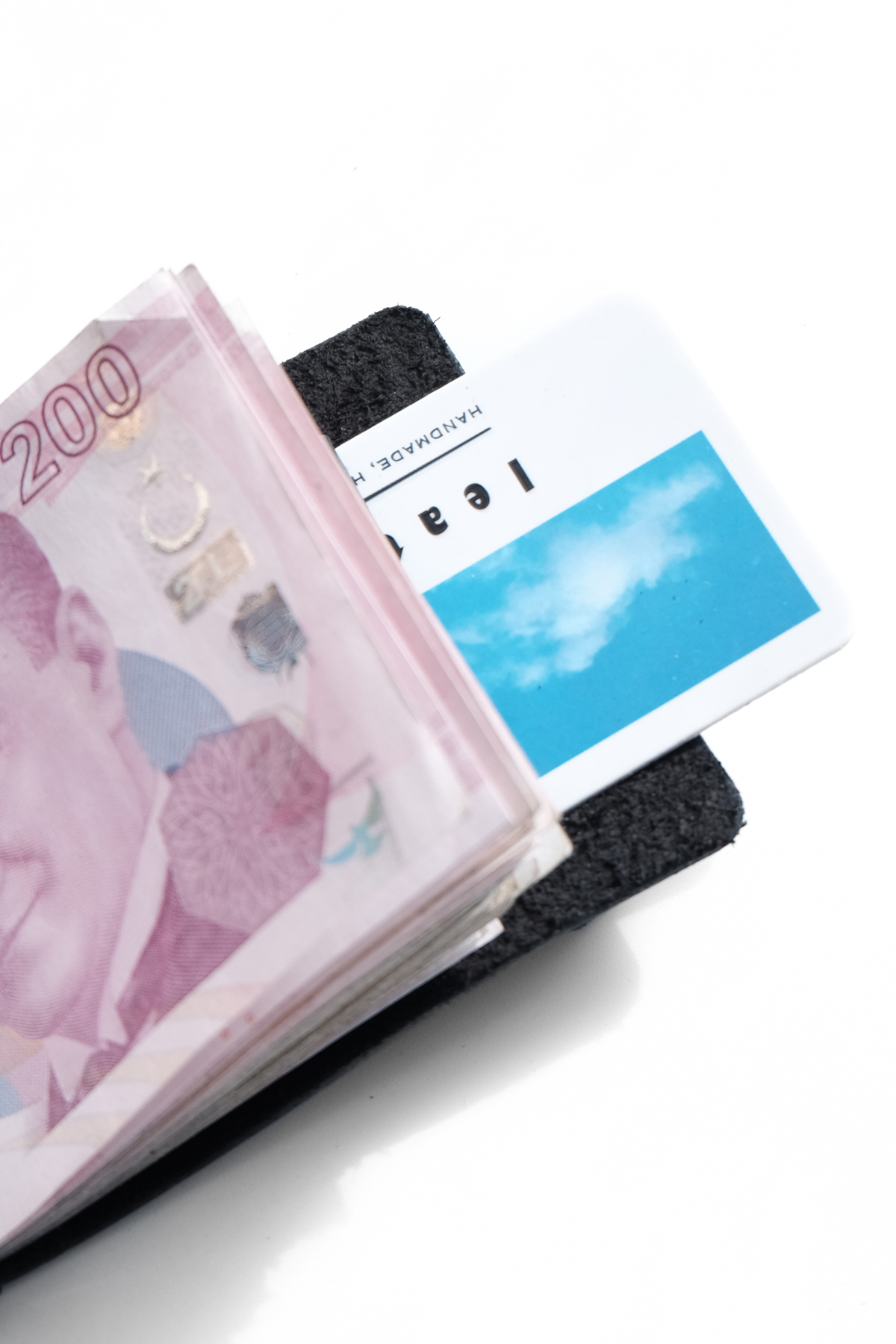 Leathur  LYC CASH S1 Hakiki Deri Cüzdan- 100 Nakit 7 kart kapasiteli Patentli Güçlü Mıknatıslı, İnce Tasarım - Görsel 5