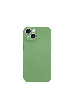 TRUVA IPHONE 13 MİNİ Uyumlu Düz Renk Esnek Yumuşak Silikon Kılıf SU YEŞİLİ