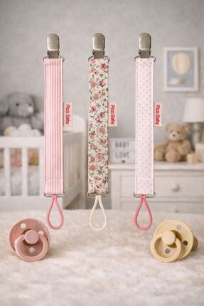 Pico Baby Emzik Askısı - Emzik Zinciri - Emzik Tutacağı 3'lü Set