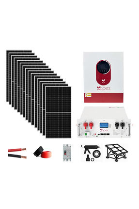 IŞIL ENERJİ HAZIR GÜNEŞ ENERJİSİ SİSTEMİ - VİLLA PAKETİ - 9kWp 11 kW 10 kWh