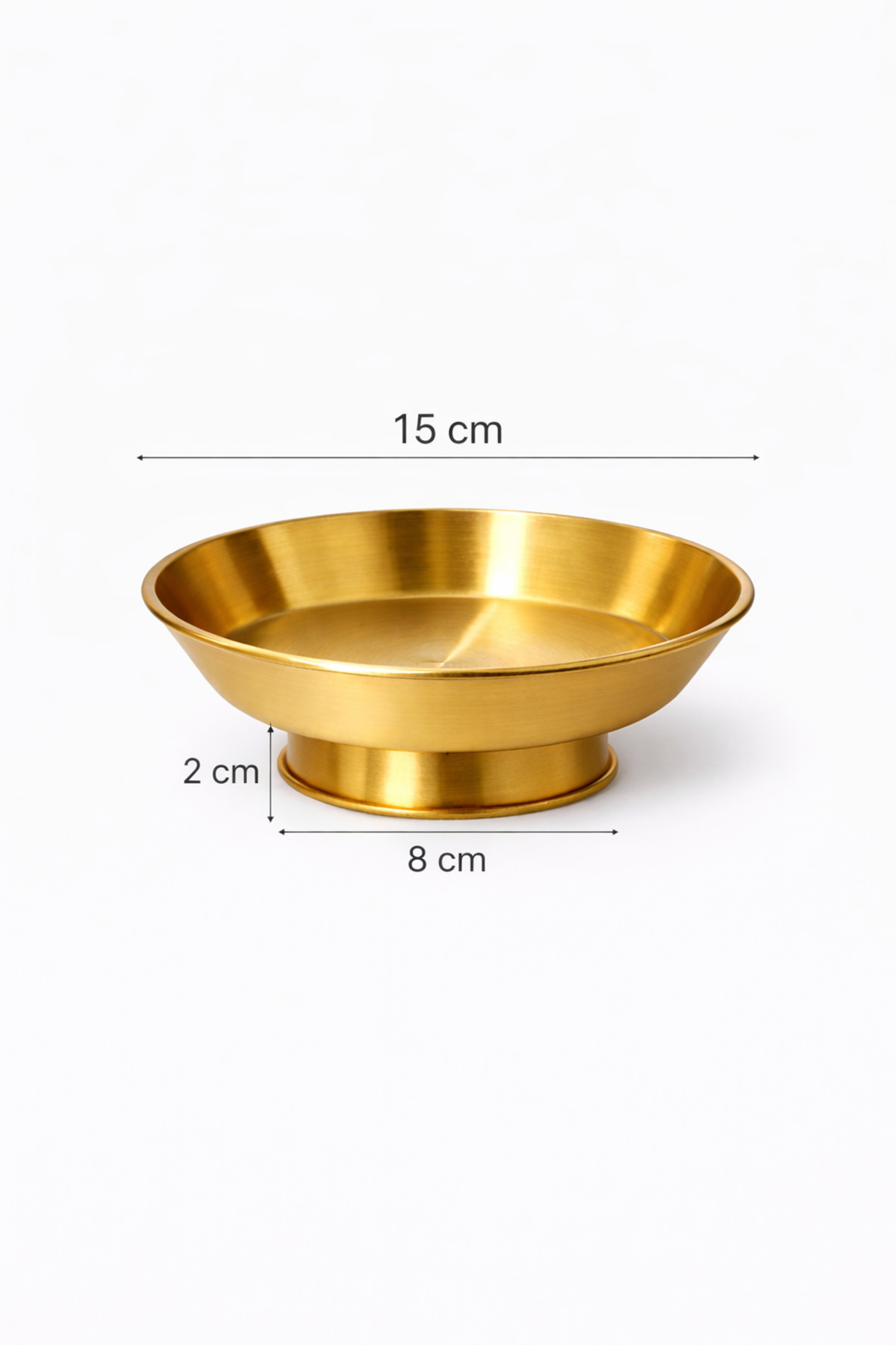 15 cm 2'li Ayaklı Gold Sunumluk/ Çerezlik/ Kahvaltı Sunumluğu/ Dekoratif Gold Ayaklı Kase