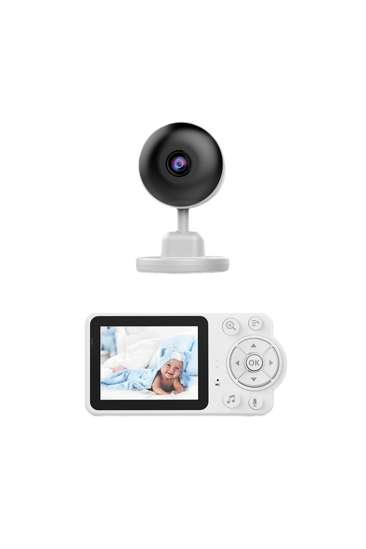 WiderMarkt Bebek İzleme Kamerası WİFİ Gerekmez– Ninni Çalma, Ağlama Algılama, Sıcaklık Takibi,Çift Yönlü Ses fotoğrafı 4 (önizleme)