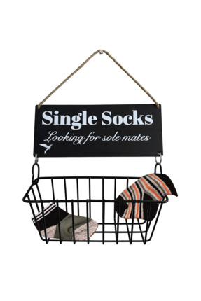 Bakasana Single Socks Duvar Sepeti – Tek Çorap Askılığı & Organizer