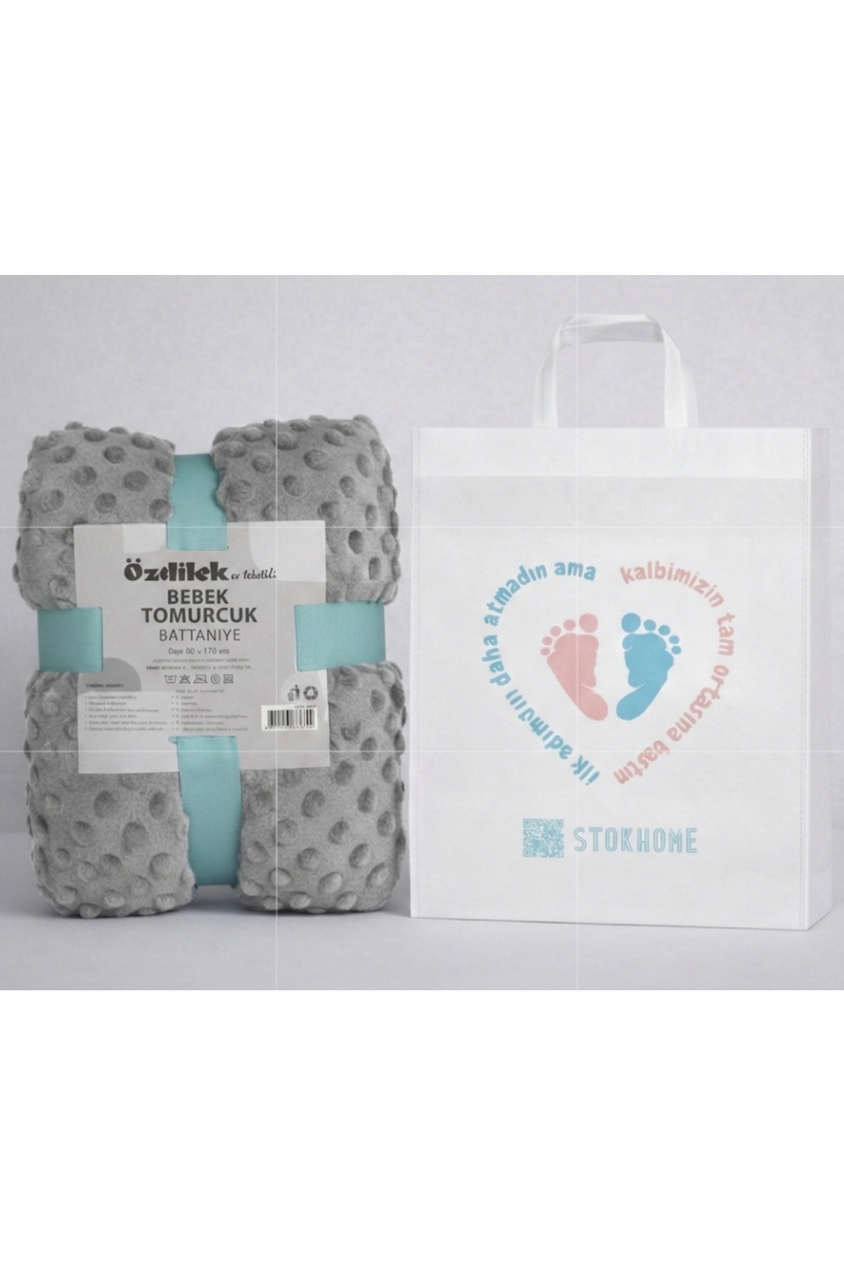 Tomurcuk Baby Blanket-Cloth Bag with Gift