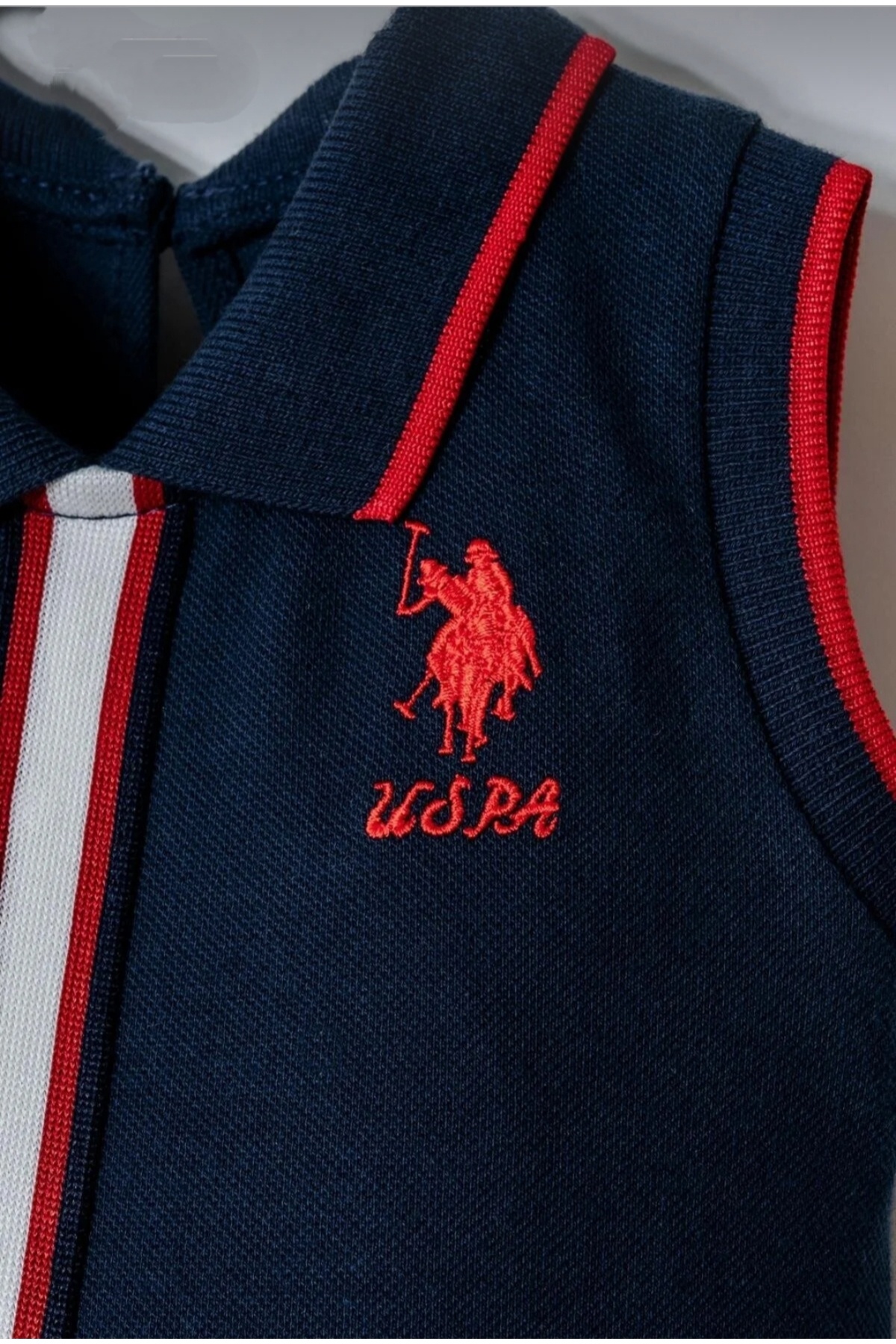 U.S. Polo Assn. KIZ BEBEK KOLSUZ POLO YAKA PİKE %100 PAMUK ELBİSE fotoğrafı 4 (önizleme)