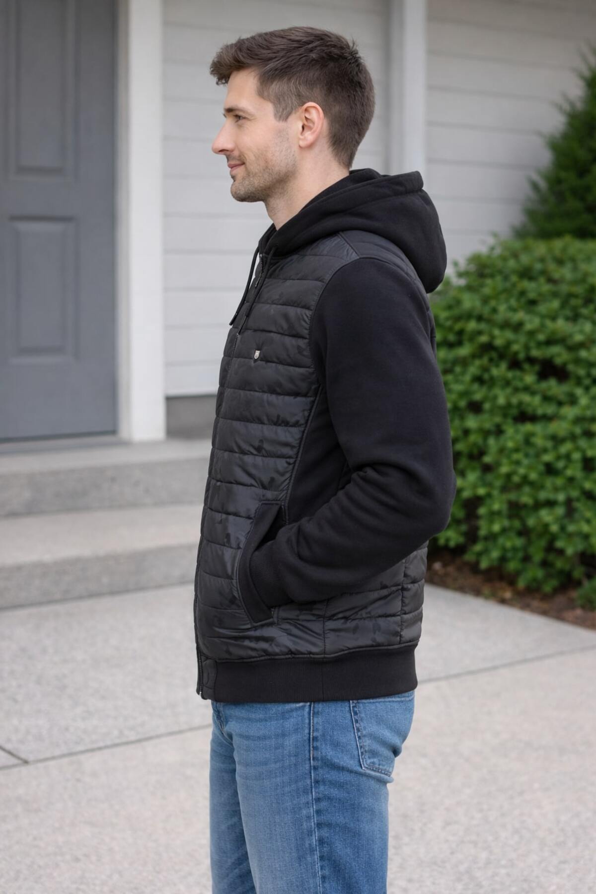 ModaPlaza  Erkek Kapüşonlu Kapitone Mont 2099 - Görsel 3