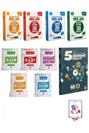 Pegem Akademi Yayıncılık 2026 KPSS MEB AGS Tüm Dersler Muhteşem Deneme Seti 1...