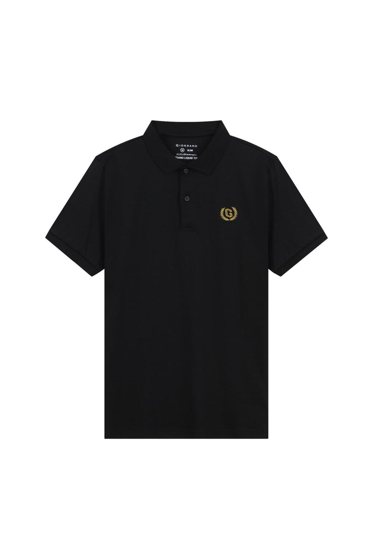 Giordano Men’s Slim Fit Liquid Touch Cotton Interlock Polo