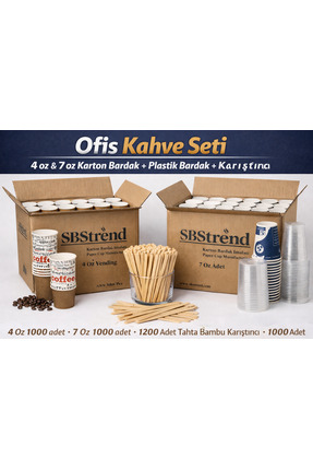 SBStrend HEDİYELİ-Üreticiden Koli Set 100’er adet ,4oz 7 oz Karton Bardak Set...