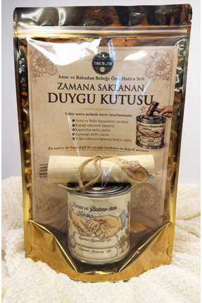 Time in a Tin Bebeğe Mektup Zaman Kapsülü Seti - Anne & Baba Mektup Kağıdı He...