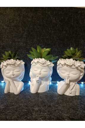 keskinhomecraft El Yapımı Taş Tozu Dekoratif sevimli kızlar hediyelik Modern ...