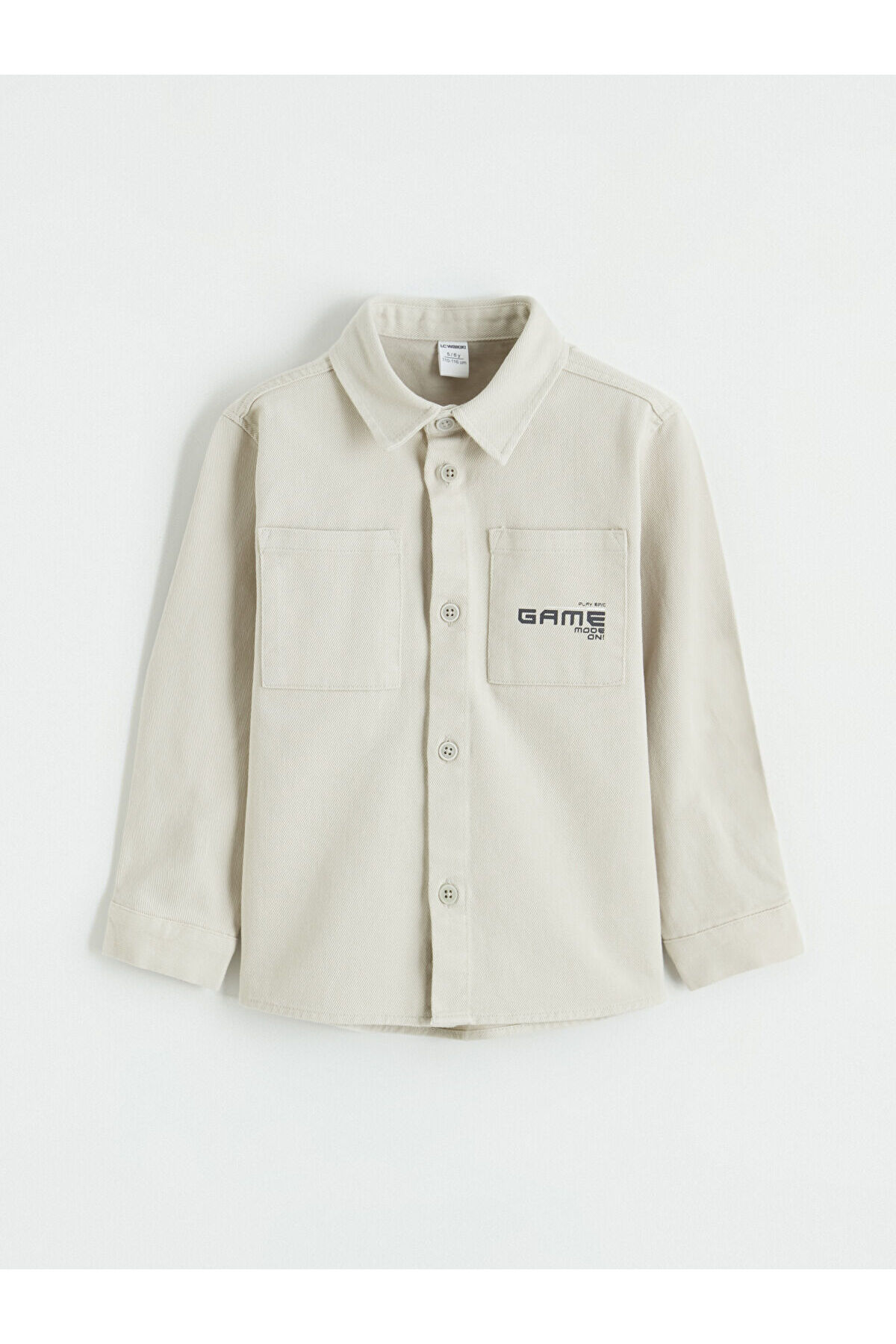 LC Waikiki Elsiva Collection Gri Cepli Erkek Çocuk Gabardin Gömlek fotoğrafı 2 (önizleme)
