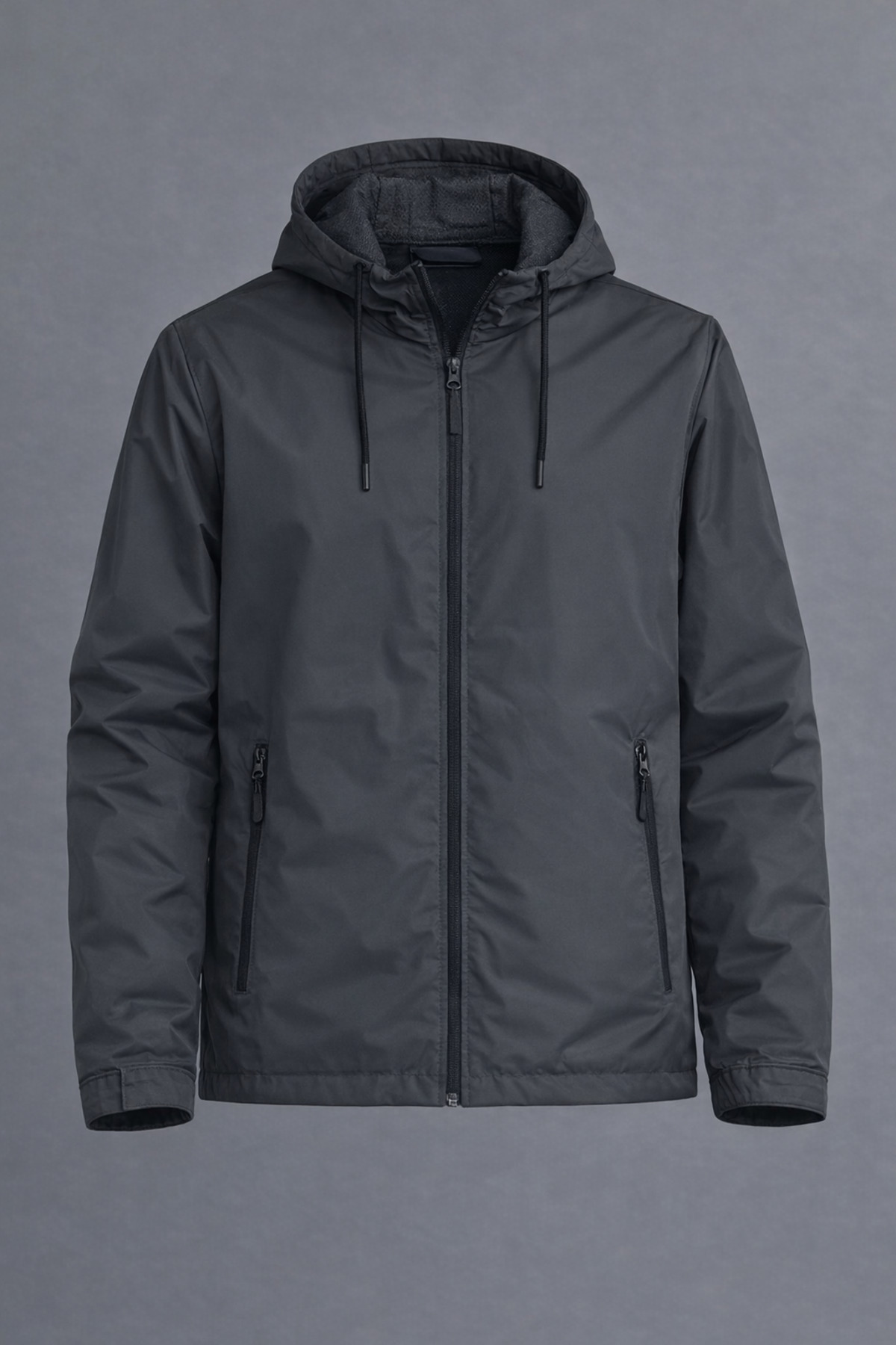 DAMGA JEANS  Erkek Basic Günlük Füme Yağmurluk & Rüzgarlık