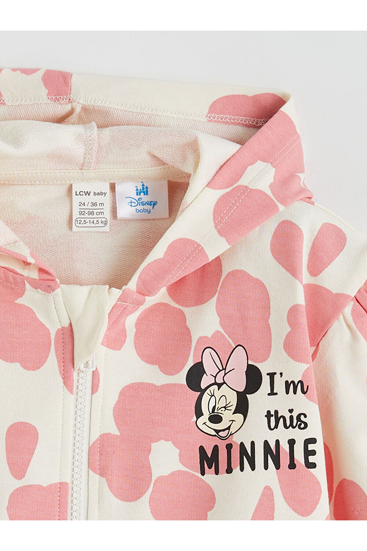 LC Waikiki Ekru Minnie Mouse Baskılı Kız Bebek Takım fotoğrafı 4 (önizleme)