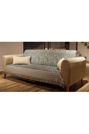 Tfnhometr ZigZag Desen Yeşil Koltuk Örtüsü