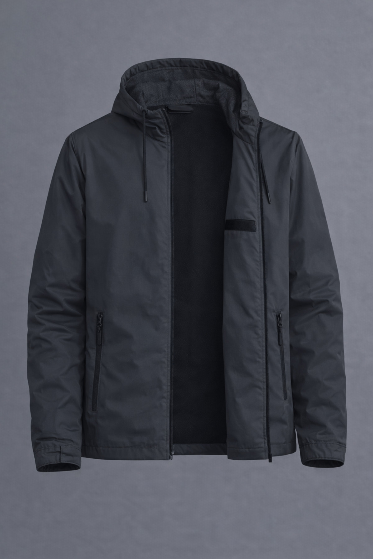 DAMGA JEANS  Erkek Basic Günlük Füme Yağmurluk & Rüzgarlık - Görsel 2