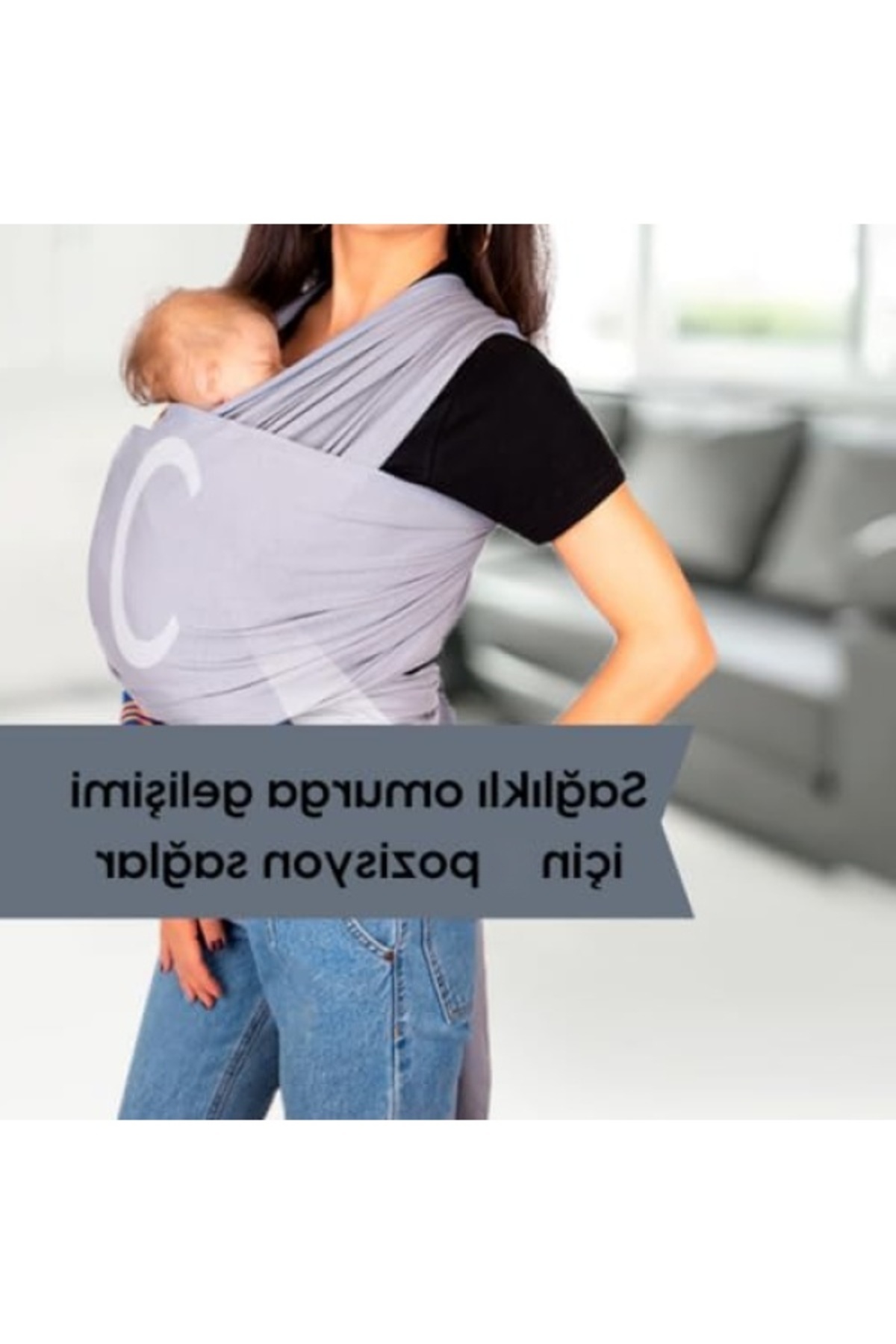 markentegra Esnek Bebek Taşıma Şalı, %100 Pamuk ve Ergonomik Tasarım fotoğrafı 3 (önizleme)