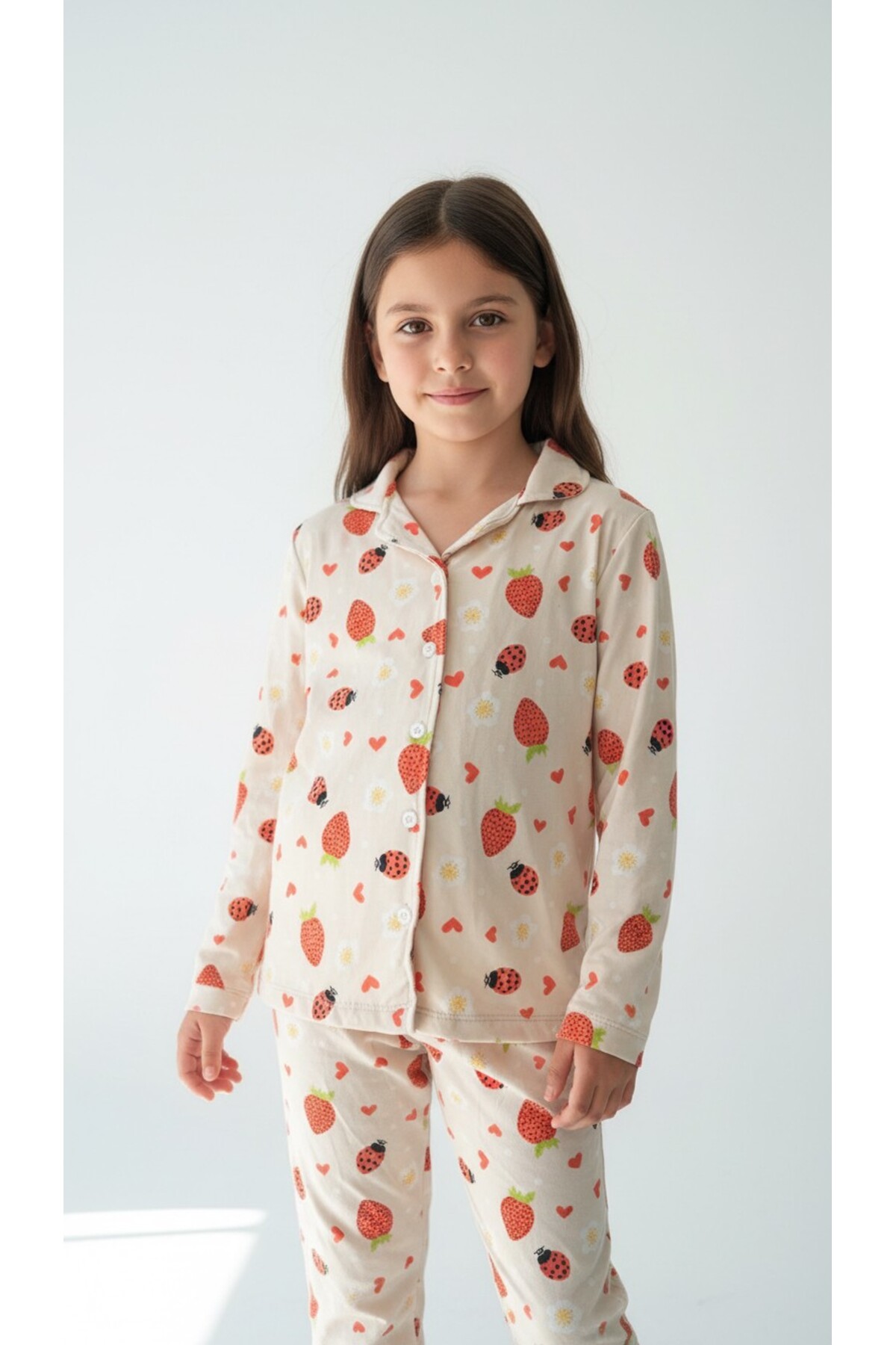 DANBİ Kız Çocuk 4,5,6,7,8,9,10,11 Yaş Mevsimlik Pijama Takımı fotoğrafı 2 (önizleme)