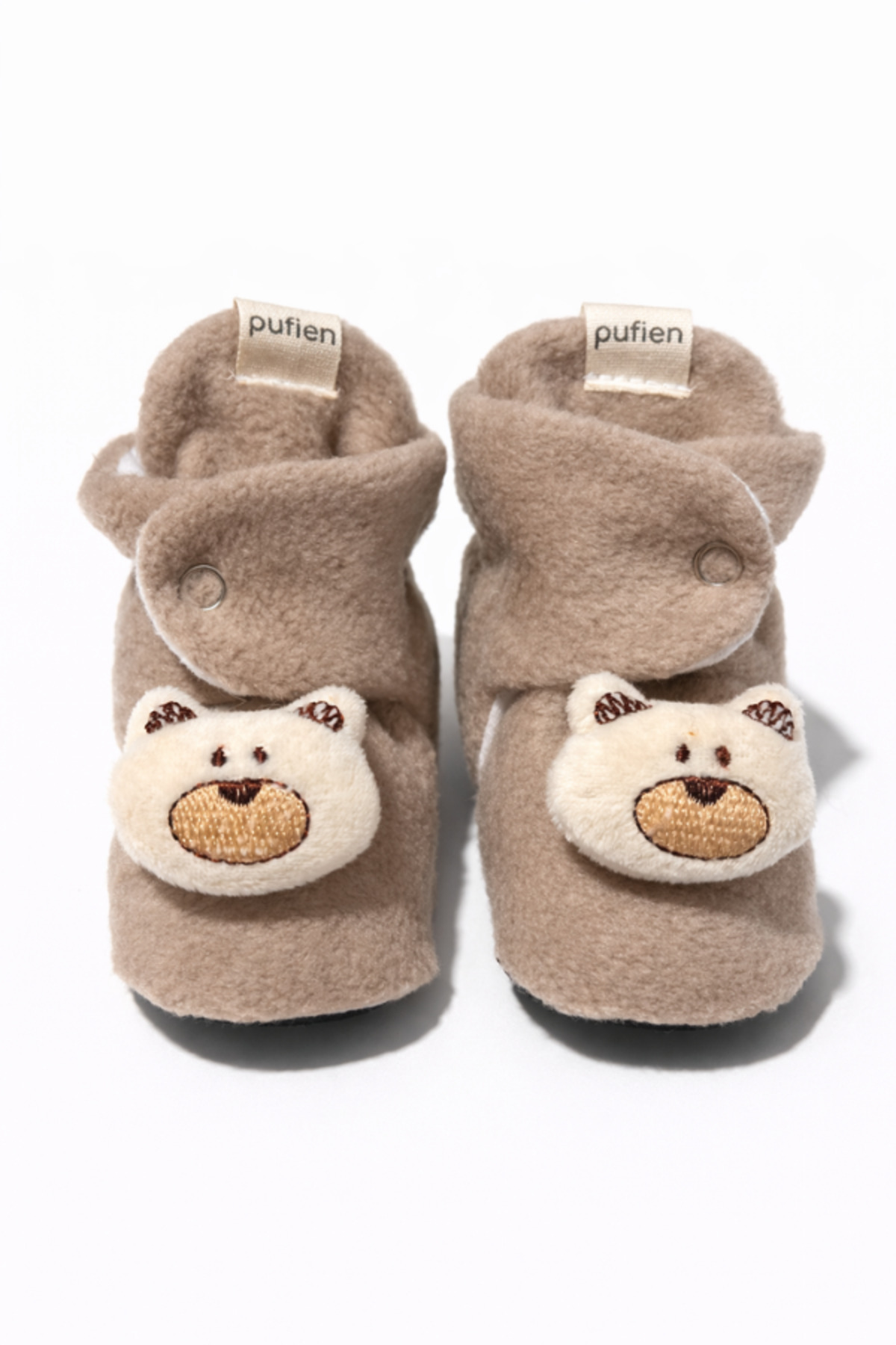 pufien Bebek Pandufu, Peluş Oyuncaklı Bebek Ev Ayakkabısı, Kaydırmaz Tabanlı, 100% Pamuk Astarlı fotoğrafı 4 (önizleme)