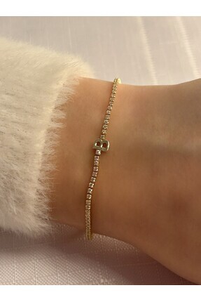 Nilly Jewelry B Harf Su Yolu Bileklik
