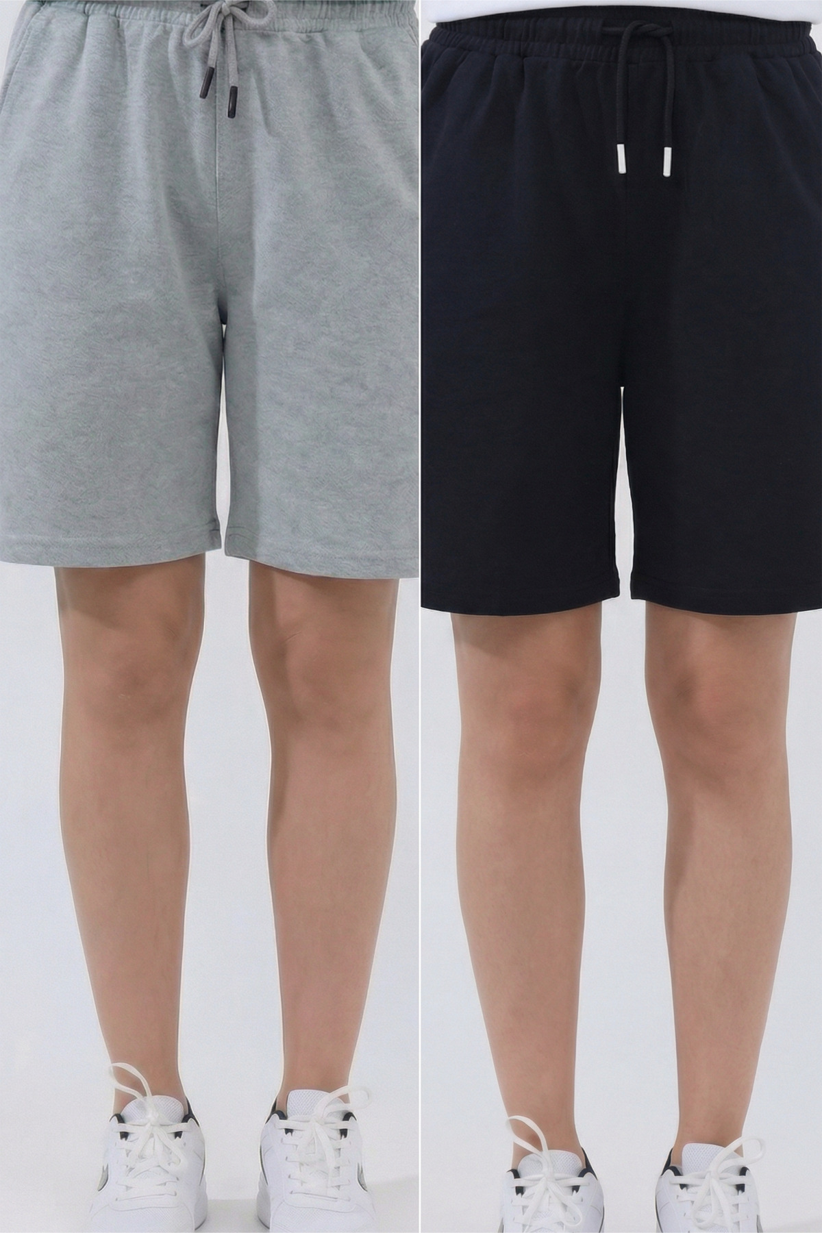 Women's 2-Pack Oversize Relaxed Bermuda Shorts Comfortable Fit