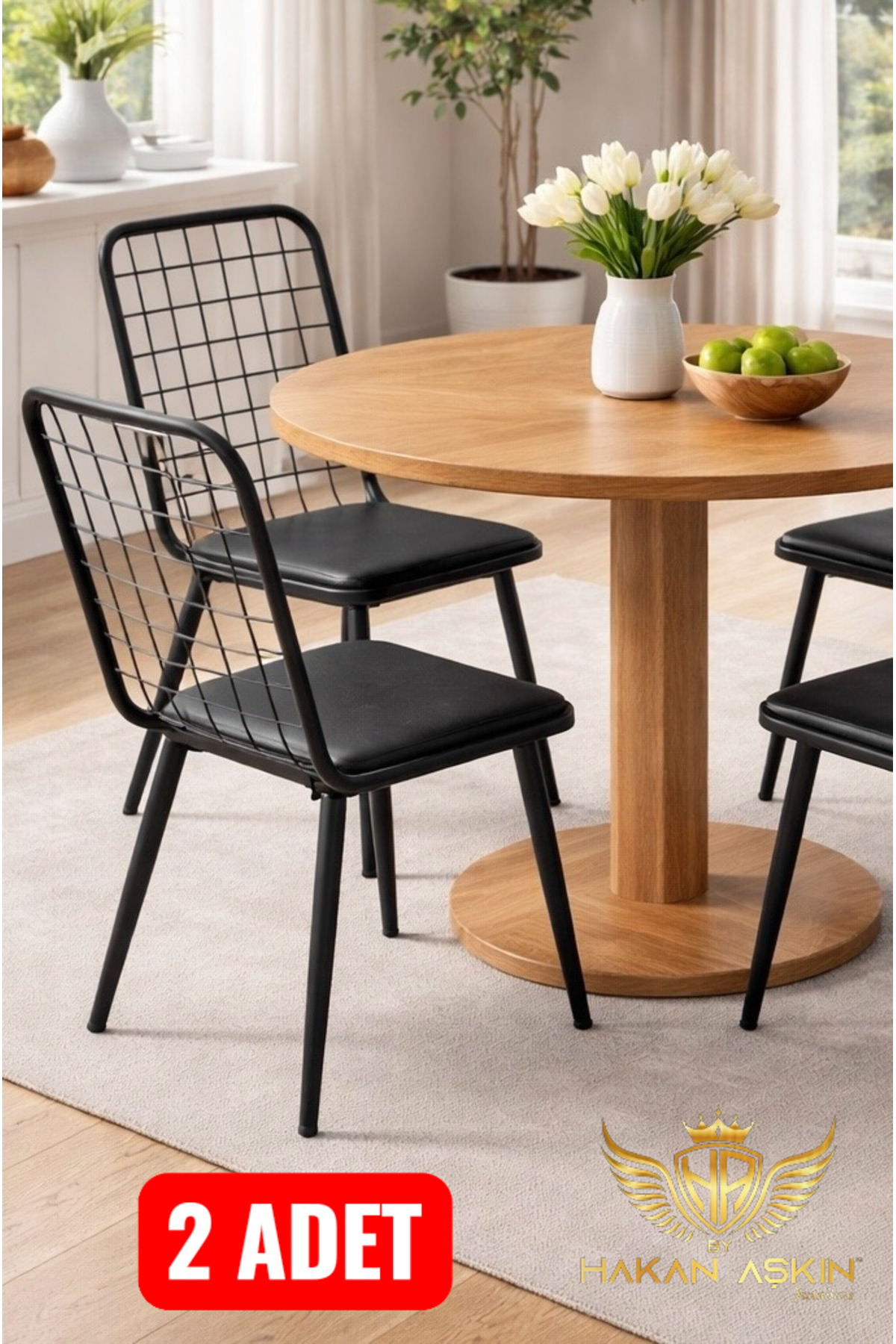 Tubular Lux 2x Wire chair Living Room-Kitchen-Balcony-Study Chair