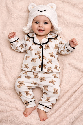 AURAKİDS İKİLİ BEBEK PİJAMA TAKIMI