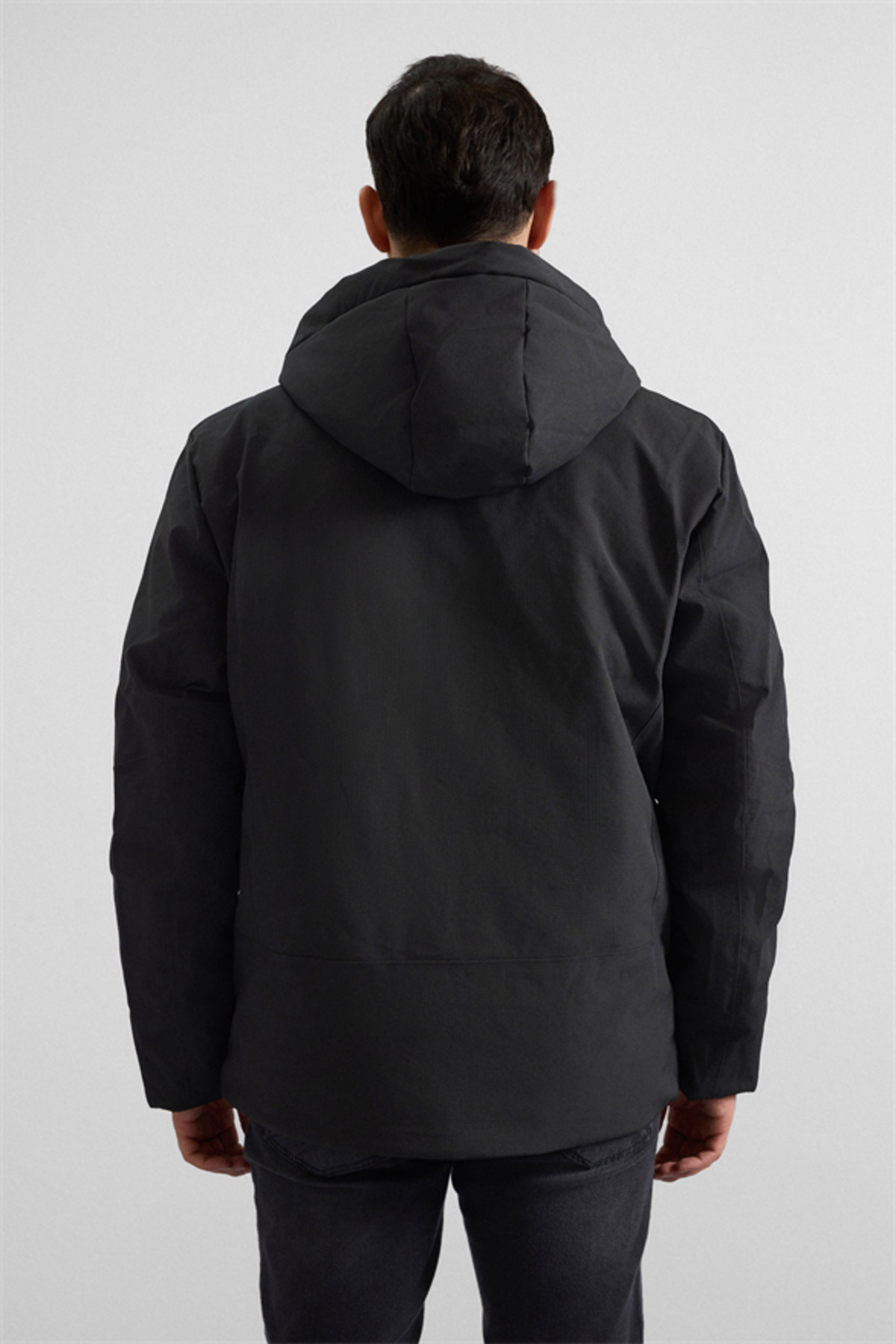 SÜVARİ  Siyah Slim Cepsiz Mont - Görsel 5