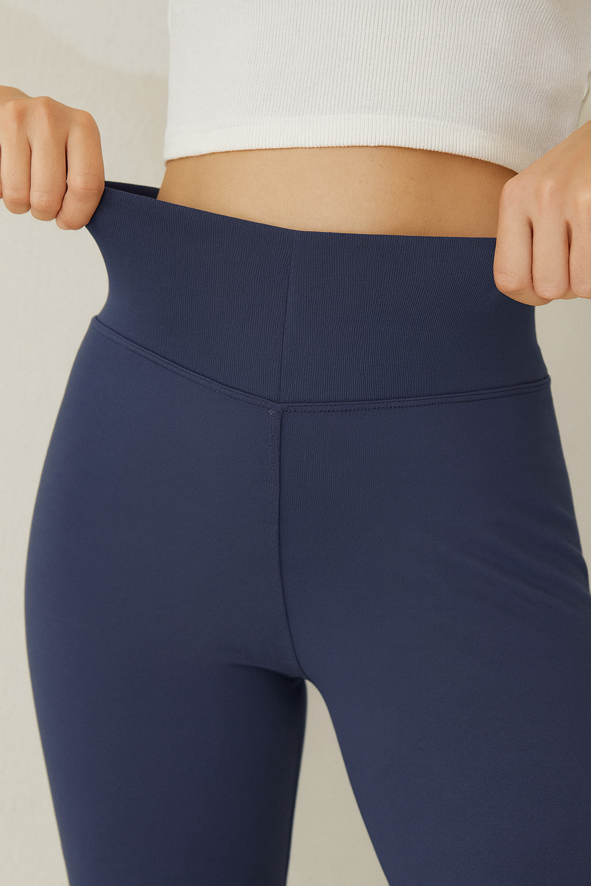 PANTOFİT  Lacivert Yüksek Bel Belize, Esnek Ve Toparlayıcı Spor Tayt - Görsel 2