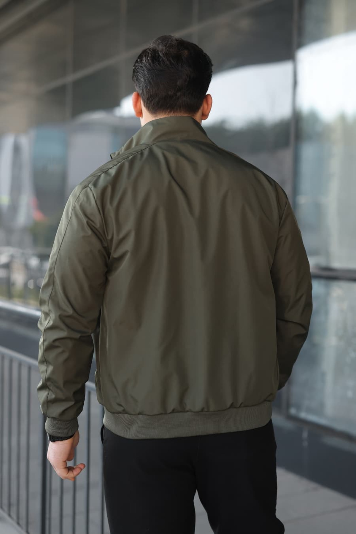 Bermuda Giyim  Erkek Haki Yeşil Su İtici Mevsimlik Mont& Ceket - Görsel 5