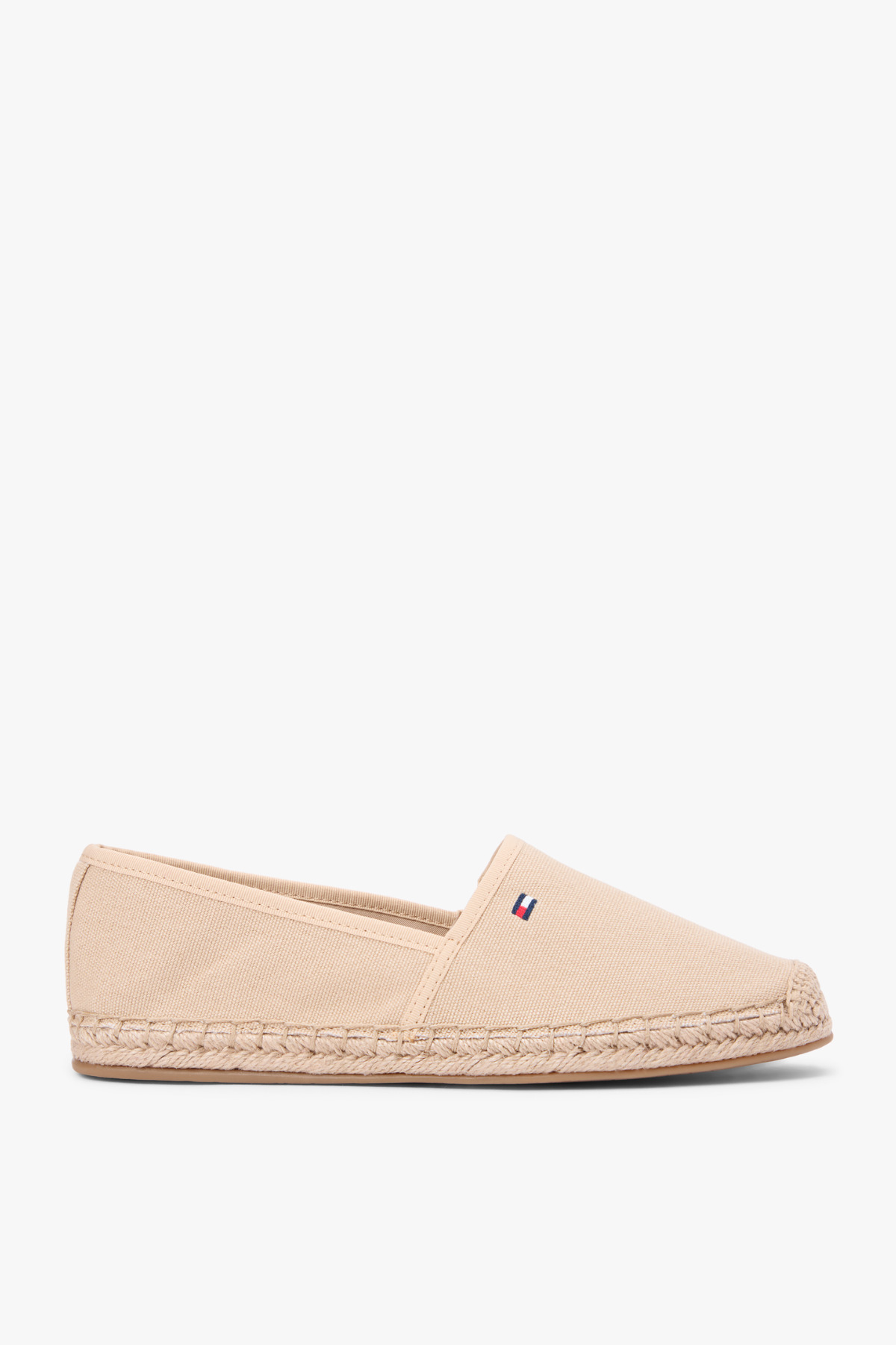 Tommy Hilfiger Dámské plátěné béžové espadrilky Flag