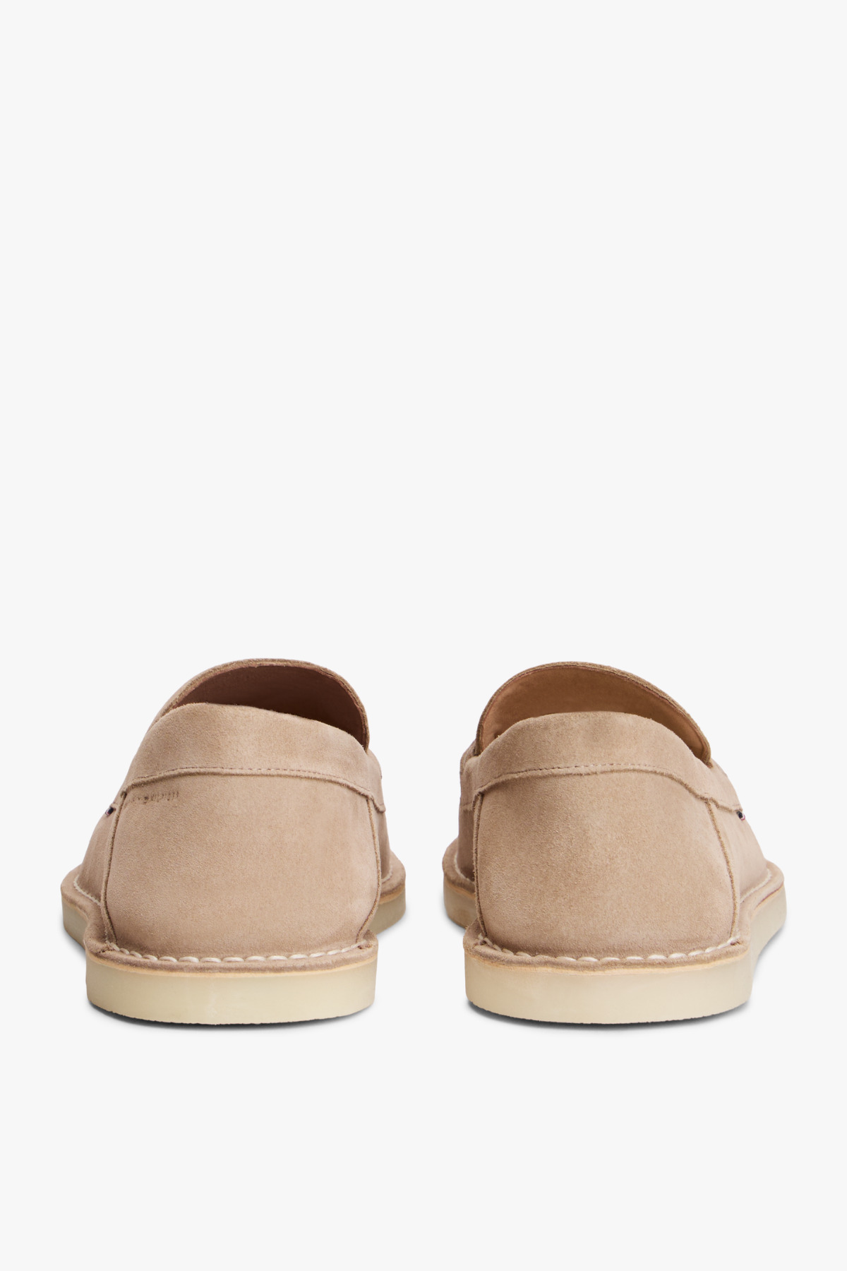 Tommy Hilfiger Erkek Dikişli Bej Süet Loafer görsel 6