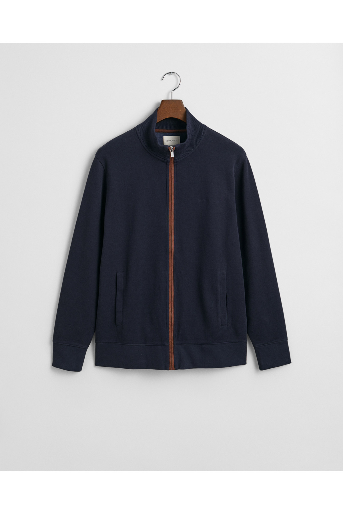 Gant Erkek Lacivert Regular Fit Fermuarlı Hırka görsel 4
