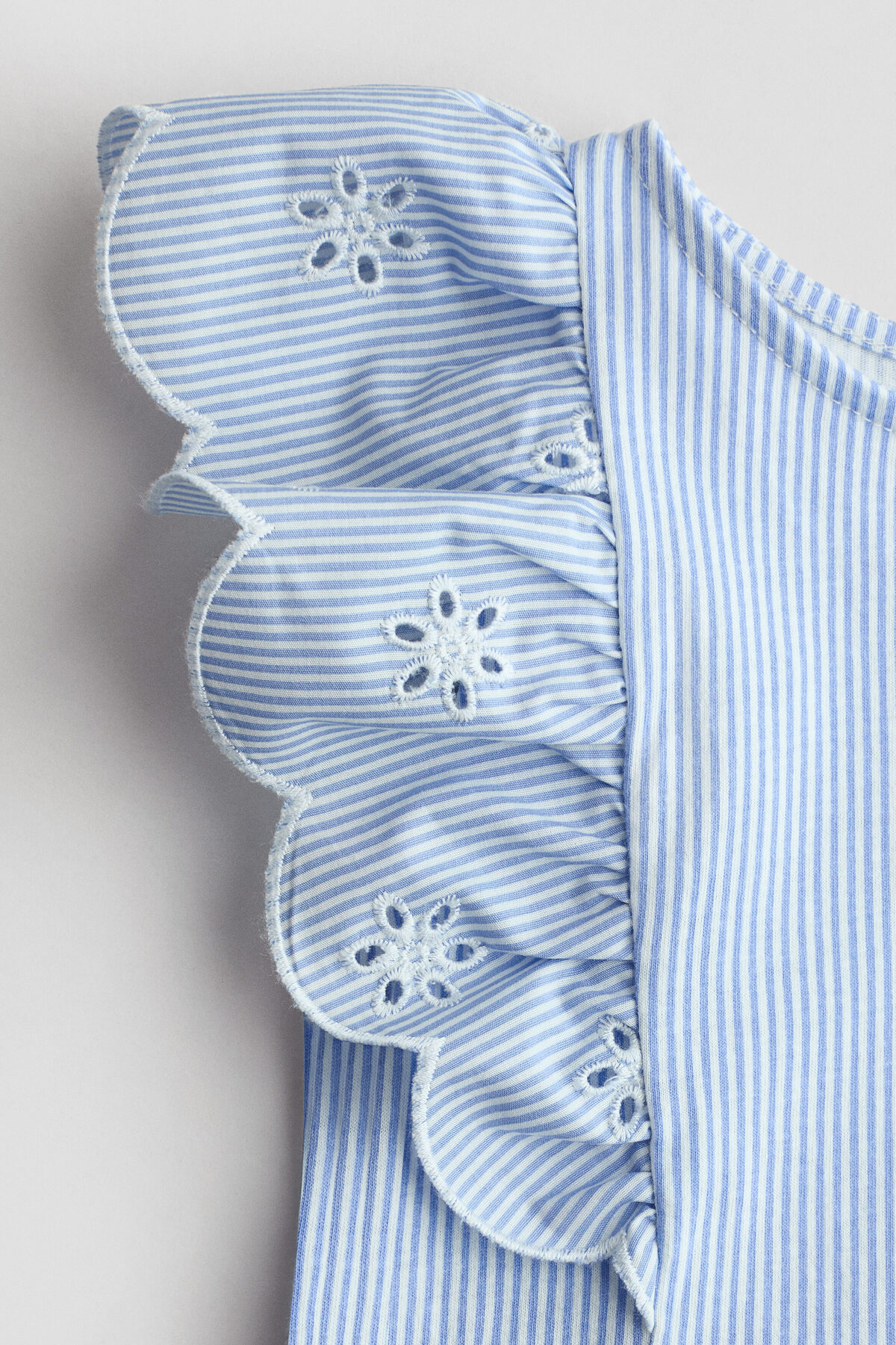 H&M Pamuklu ve Farbalalı Elbise fotoğrafı 5 (önizleme)