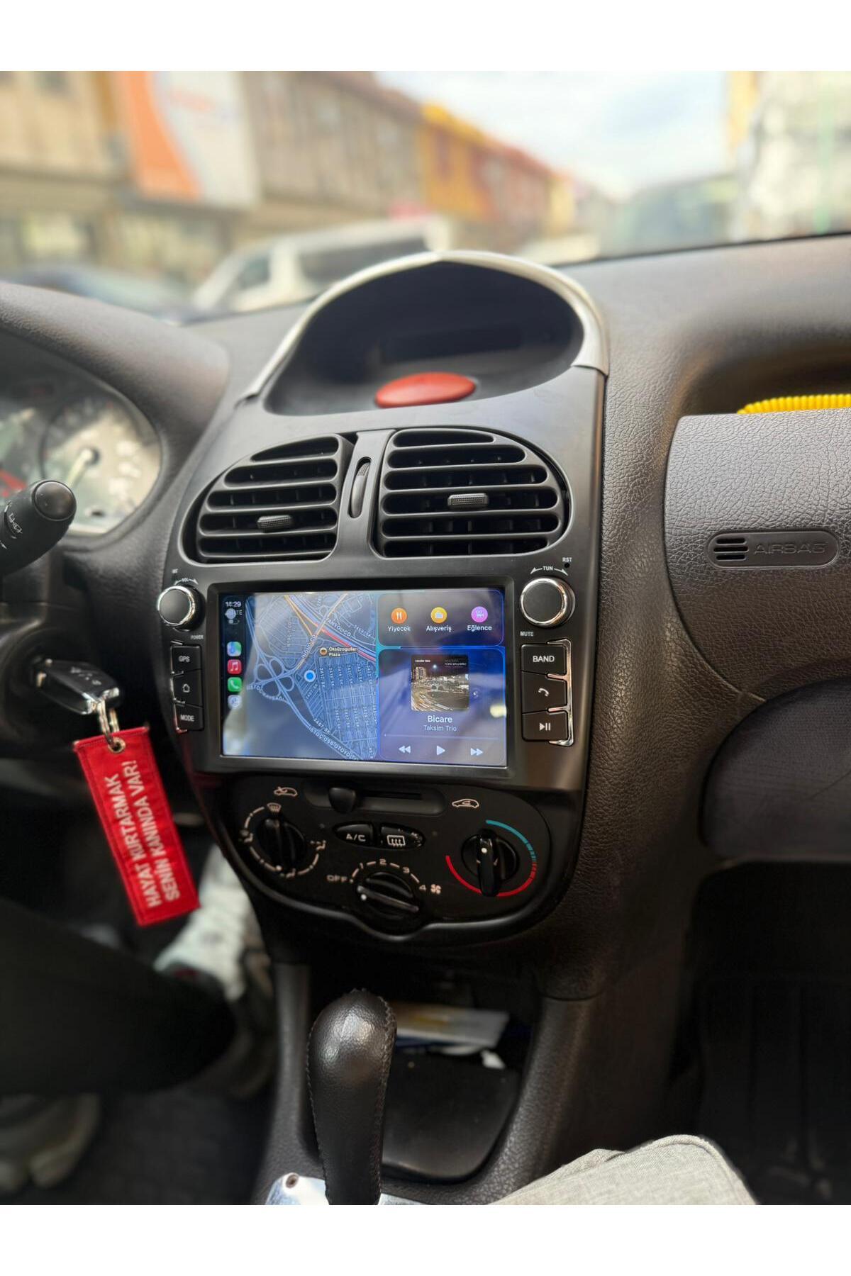 Kingwin 7.0 inç Peugeot 206 / 207 Uyumlu Android Auto CarPlay 64GB