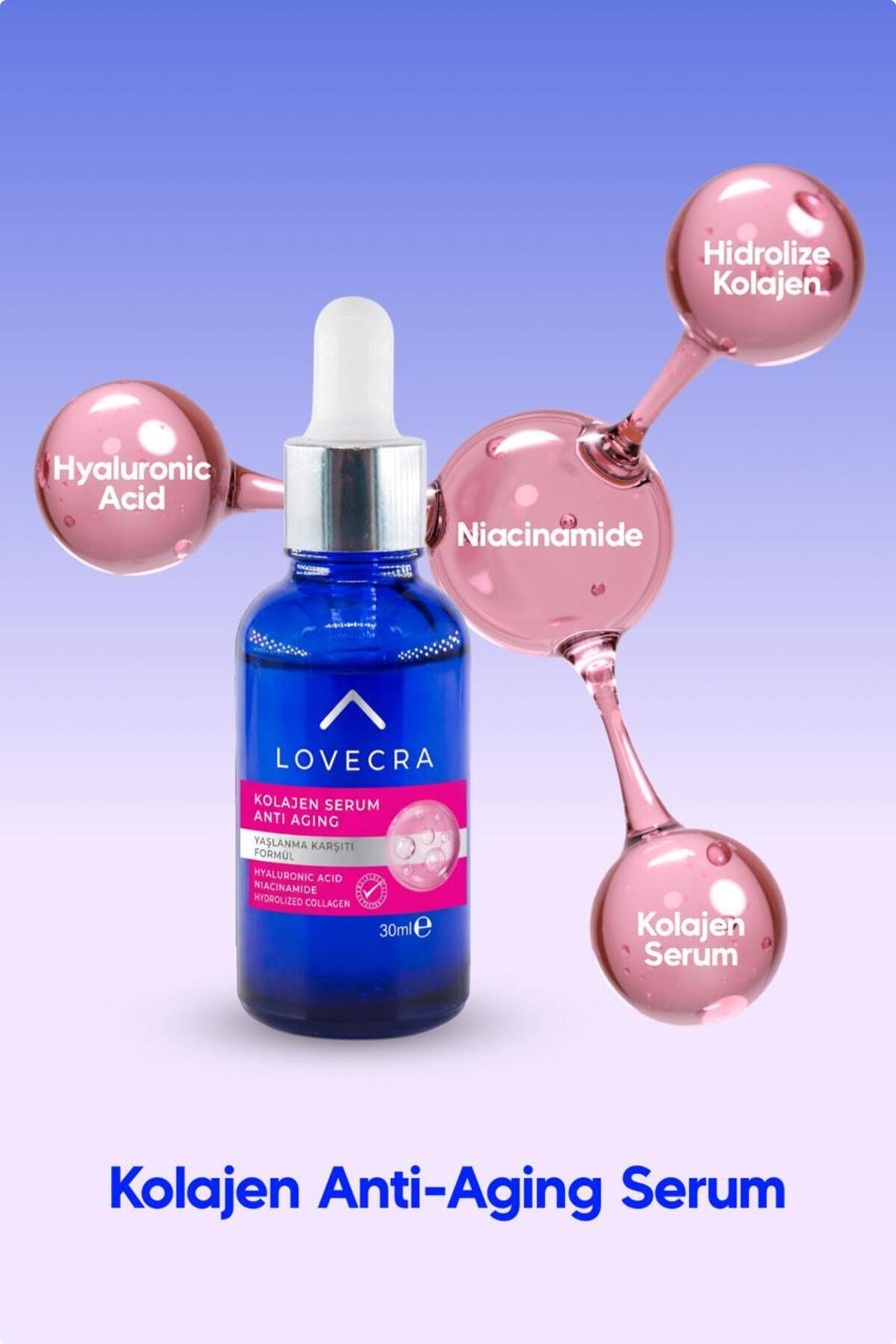 3 Etkili Kolajen Serum Niacinamide Hyaluronic Acid Nemlendirici Yaşlanma Karşıtı Cilt Serumu 30ml — CİLT-ANTİ — تصویر 3 از 6